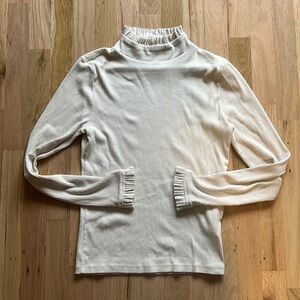 J. Crew Long Sleeve Ribbed Mock Neck - M